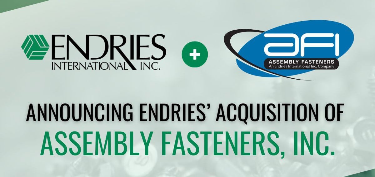 Endries Expands Southward, Acquires Assembly Fasteners Modern