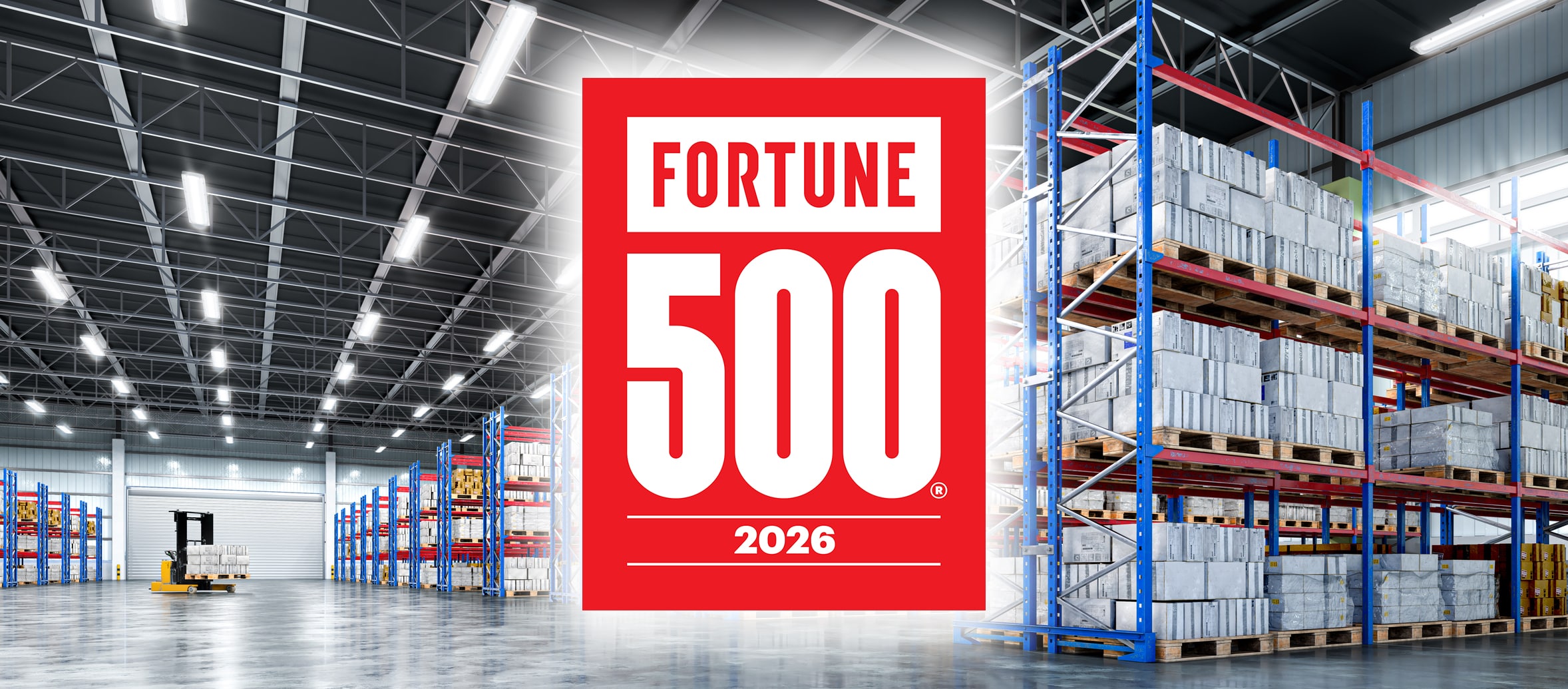 Interior of a warehouse. 3d illustration
