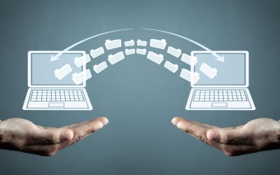 Notebooks file transfer. Concept of information exchange