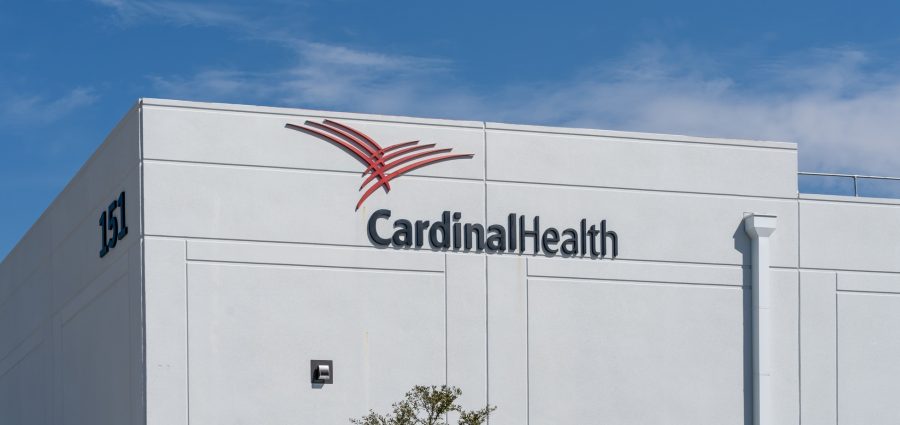Houston, Texas, USA - March 2, 2022: Cardinal Health building in Houston, Texas, USA. Cardinal Health, Inc. is an American multinational health care services company.