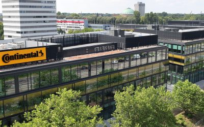 Drohnenaufnahmen neue Unternehmenszentrale (Horse) am Pferdeturm in Hannover, Juni 2023.