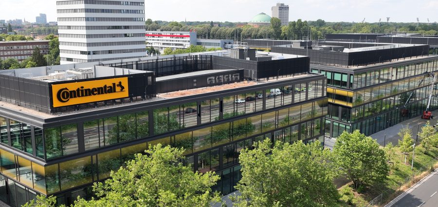 Drohnenaufnahmen neue Unternehmenszentrale (Horse) am Pferdeturm in Hannover, Juni 2023.
