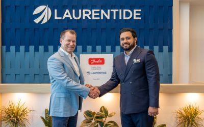 Lead photo: Contrôles Laurentide President & CEO Steve Dustin seen with Danfoss Drives Canada Country Head Ammar Rashid. (Contrôles Laurentide photo)