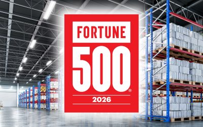 Interior of a warehouse. 3d illustration