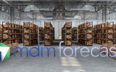 Distribution Warehouse With Cardboard Boxes On The Racks And On The Floor