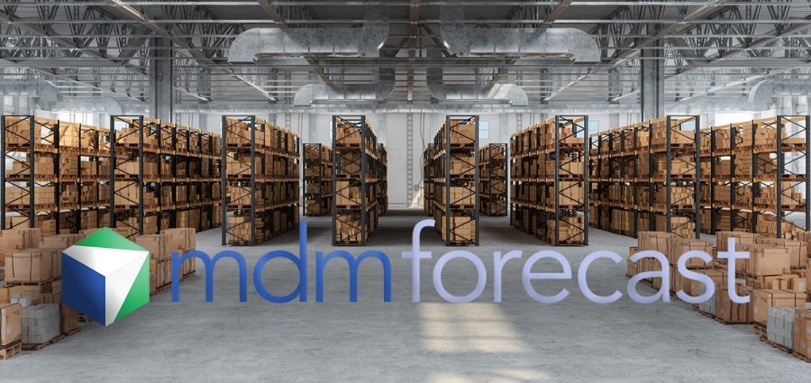 Distribution Warehouse With Cardboard Boxes On The Racks And On The Floor