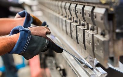 Sheet metal bending in factory