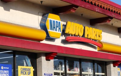 San Fernando, California – February 10, 2025: NAPA Auto Parts Storefront – Automotive Supplies and Service