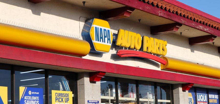 San Fernando, California – February 10, 2025: NAPA Auto Parts Storefront – Automotive Supplies and Service
