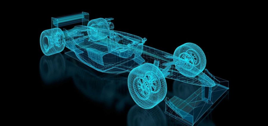 open-wheel single-seater racing car Mesh. Part of a series.