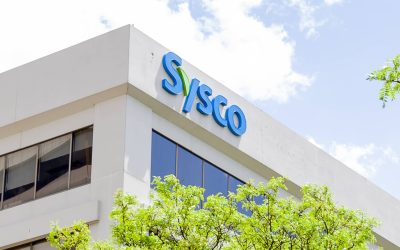 Mississauga, Ontario, Canada - June 6, 2020: Sysco Canada sign on their offcie in Mississauga, Ontario, Canada. Sysco Corporation is an American multinational corporation.