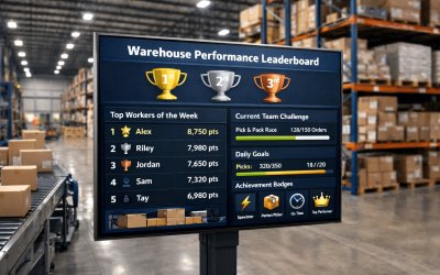 Warehouse performance leaderboard in action