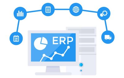 ERP software vector illustration