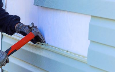 An exterior wall of house was covered in plastic siding that needed to be replaced