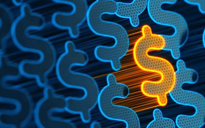Stand out from the crowd. Yellow Unique Dollar sign. Profit and money. Financial and business 3d illustration