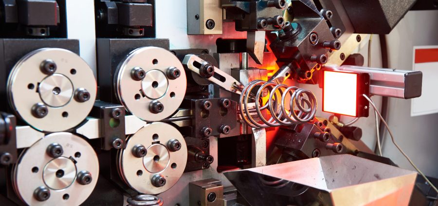 Industrial cnc spring making machine