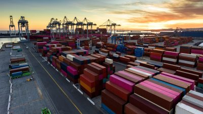 Authorization was obtained from the Port of Long Beach Security Division and POLB Harbor Patrol for this operation in restricted airspace.